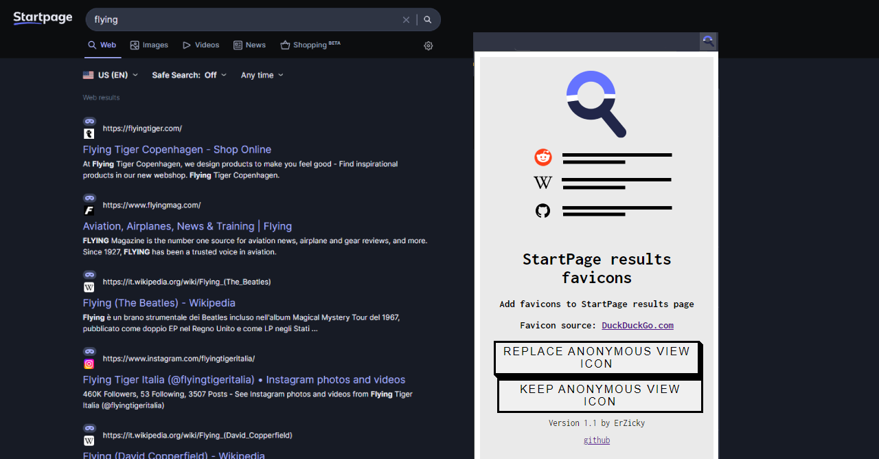 StartPage Extension Demo